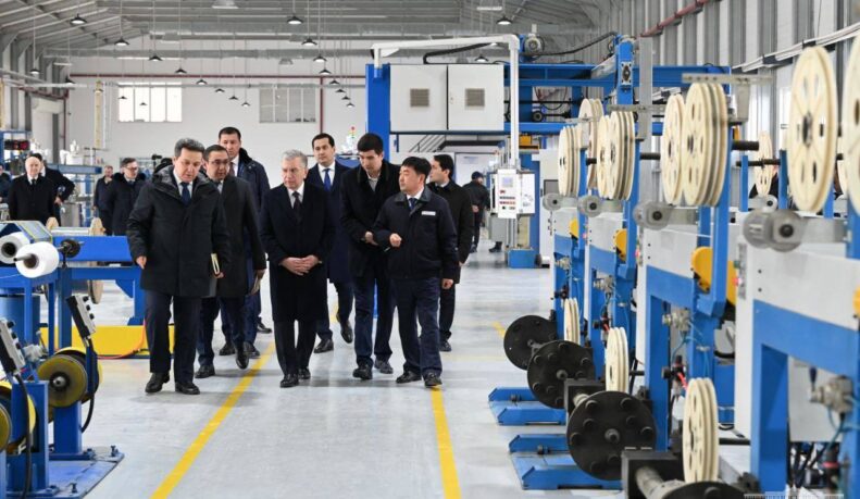 Shavkat Mirziyoyev visited industrial enterprises launched in Jizzakh